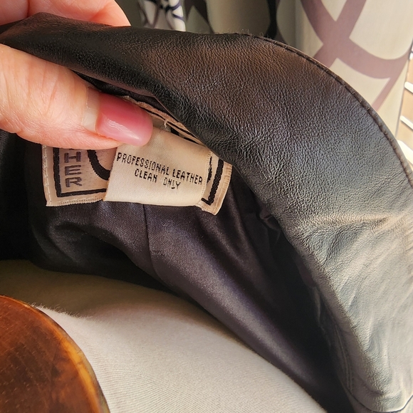 Leather Black Jacket Size Large Clio Leather - Picture 11 of 11